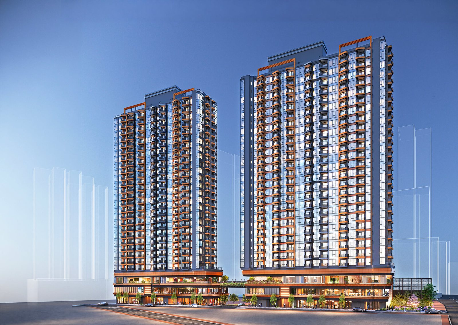 ONE VICTORIA COVE 首岸 紅磡海濱住宅建築外觀效果圖