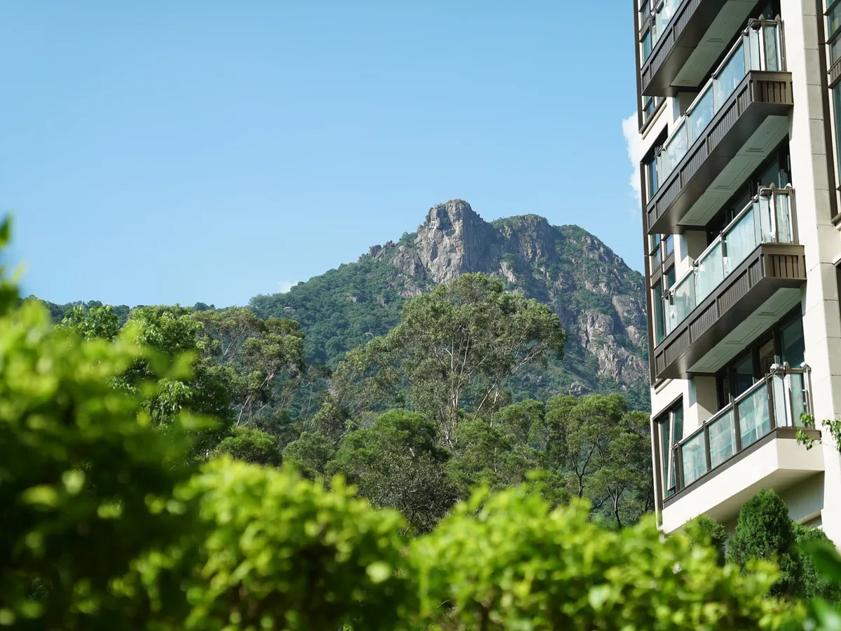 THE MONET 九龍塘龍庭里8號 建築外觀與獅子山景