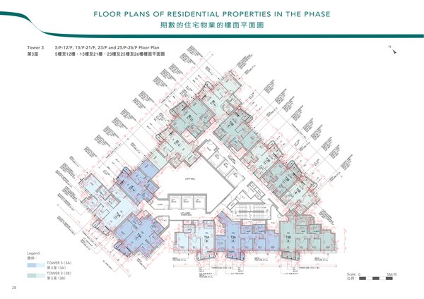 第3座 標準樓層平面圖 Tower 3 Standard Floors